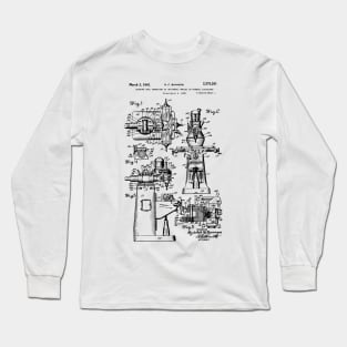 Bridgeport Milling Machine Patent 1942 Long Sleeve T-Shirt